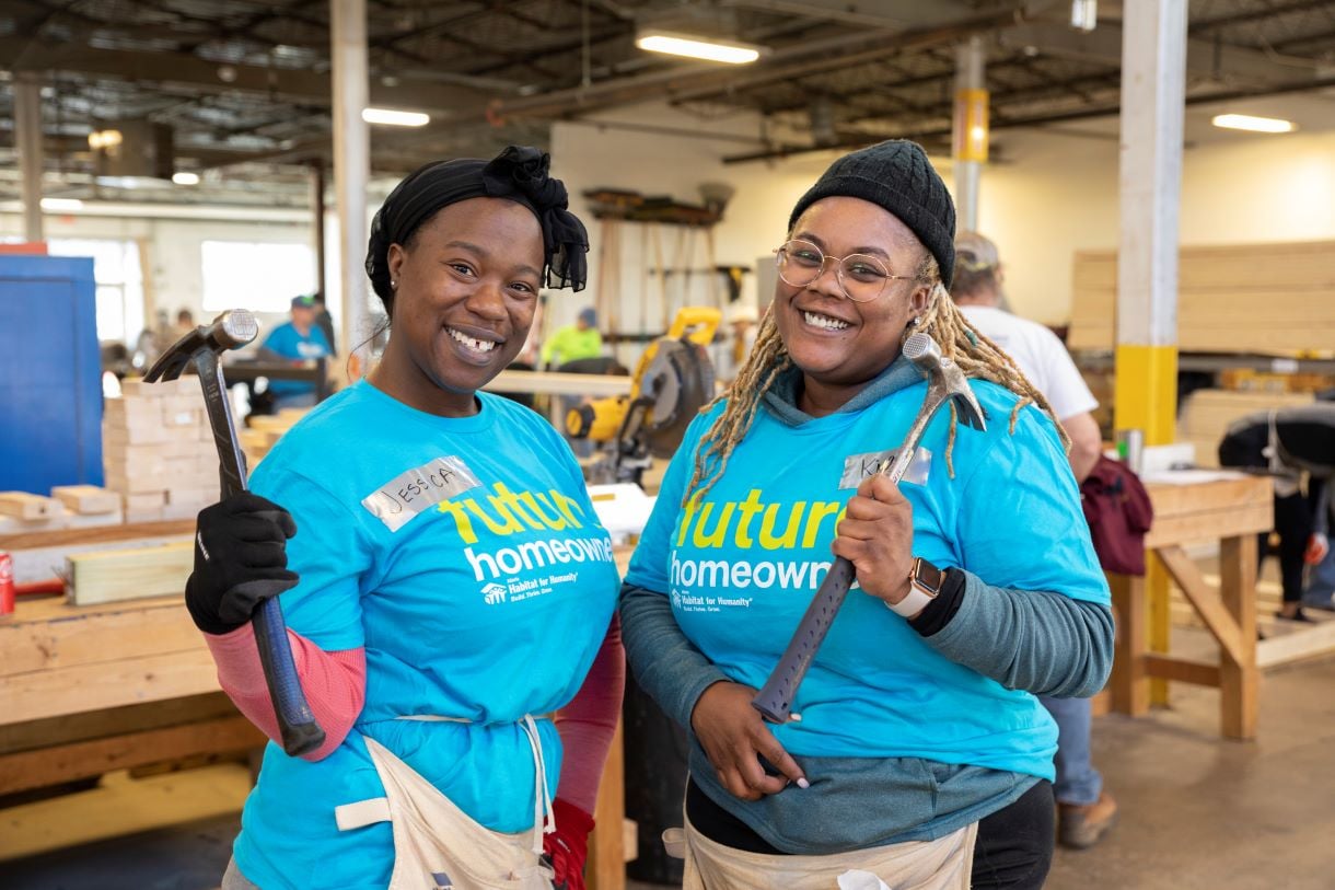 Photo of women with hammers